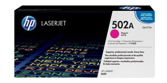 HP 502A / Q6473A Magenta Toner - Laser toner Rød