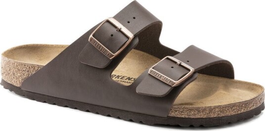 Birkenstock Unisex Arizona Birko-Flor Regular 48, Dark Brown