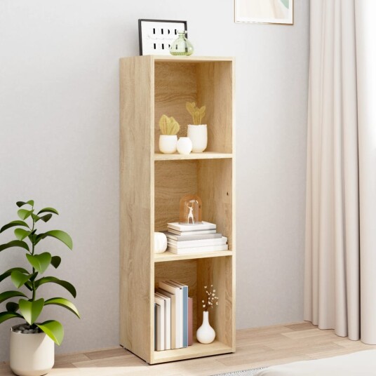 vidaXL Bokhylle/TV-benk sonoma eik 36x30x114 cm sponplate