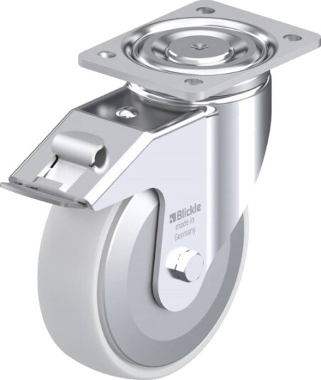 Blickle 750035 Lh-Po 175G-Fi-Fa Styrehjul Med Bremse Hjuldiameter 175 Mm Blickle 750035 Lh-Po 175G-Fi-Fa Styrehjul Med Bremse Hjuldiameter 175 Mm