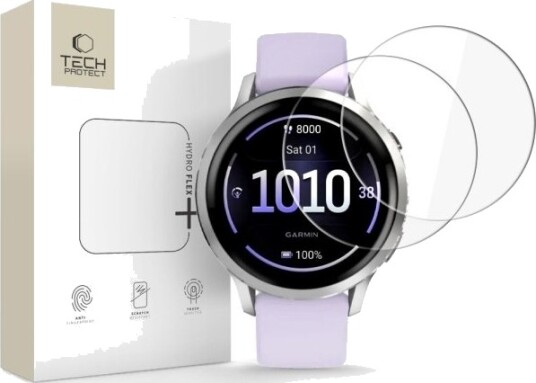 Tech-Protect Hydro Flex+ Hydrogel Skjermbeskytter 2-Pakning for Garmin Venu 41mm