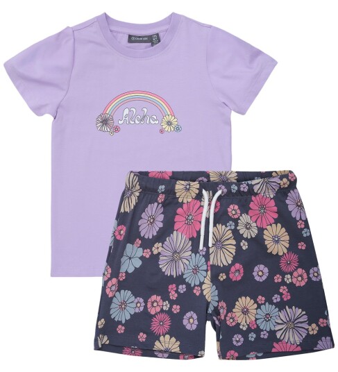 Color Kids T shirt Set Orchid Bloom 110