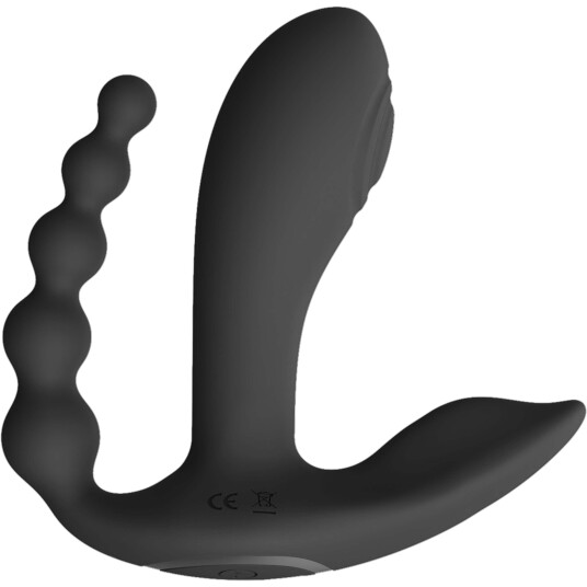 VIVE VIVE Kata Pulse Wave & Vibrating Double Penetration Vibrator Blac VIVE VIVE Kata Pulse Wave & Vibrating Double Penetration Vibrator Blac