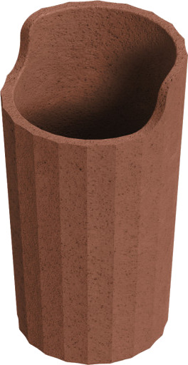kosmisk frittstående børsteholder brown 7.4x7.4x13.3 cm