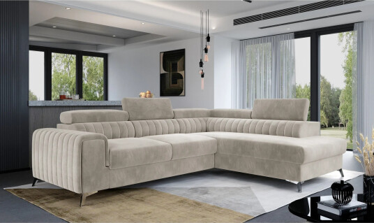 Laurece Sjeselongsofa Høyre Beige Laurece Sjeselongsofa Høyre Beige