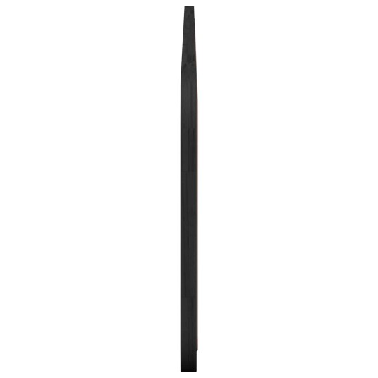 Hodegavl med hodegjerde Svart 200 x 55 x 3 cm Rotting