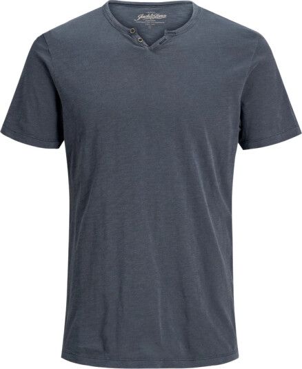 Jack & Jones Jjesplit Neck Tee Ss Noos - Blue - L