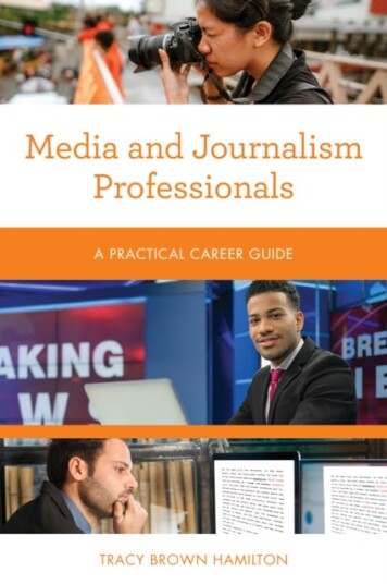 Media And Journalism Professionals Av Tracy Brown Hamilton