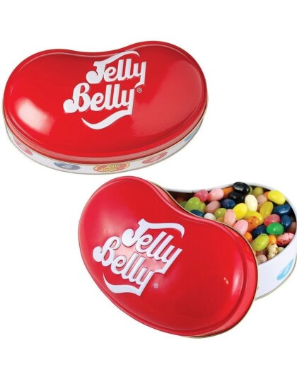 Jelly Belly Liten Gaveeske i Tinnboksmed 50 Forskjellige Smaker USA Import