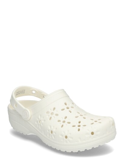 Crocs Classic Floral Cut Out Clog White 36/37 Crocs Classic Floral Cut Out Clog White 36/37