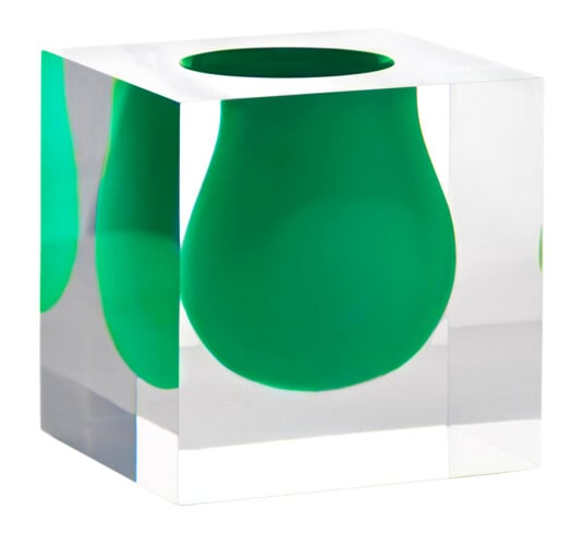 Jonathan Adler Bel Air Mini Scoop vase emerald