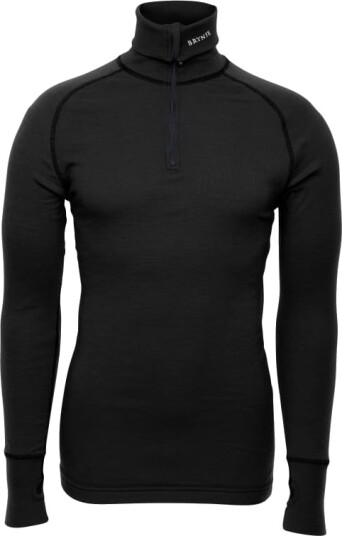 Brynje Men's Arctic Zip Polo Shirt Sort S Man