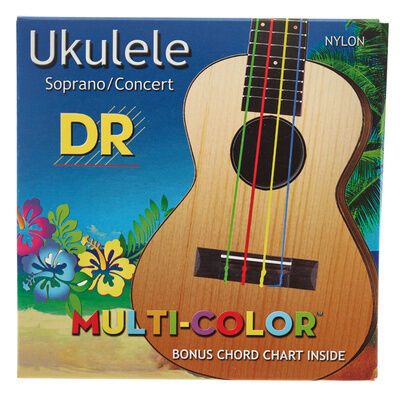 DR Strings Multi-Color UMCSC Ukulele