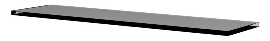 Montana Panton Wire bordplate 18,8x70,1 cm Smoked glass
