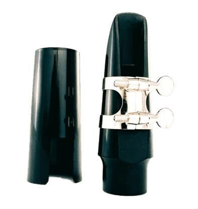 Sml Paris 2334k Ebonite Mouthpiece Alt Sax, Metal Ligature, Plastic Cover Sml Paris 2334k Ebonite Mouthpiece Alt Sax, Metal Ligature, Plastic Cover