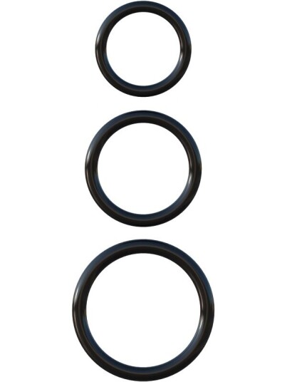 Pipedream - Fantasy C-Ringz Pipedream C-Ringz: Silicone 3-Ring Stamina Set