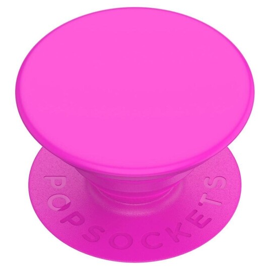 POPSOCKETS PopGrip Neon Day Glo Rosa avtakbart Grep med Stativfunksjon