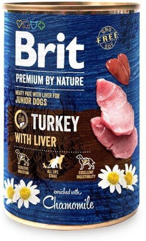 Brit Premium By Nature Dog Turkey With Liver 400 G