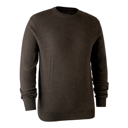 Deerhunter Kingston Knit with O neck Dark Elm S