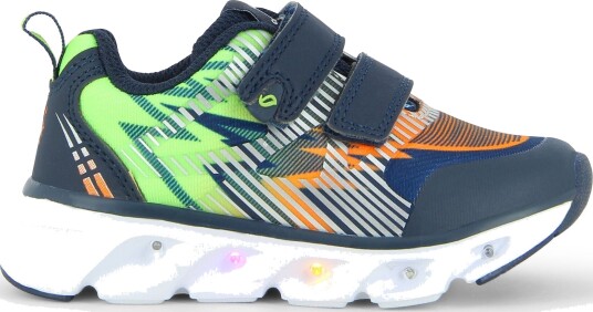 Leaf Skalka Blinkende Sneakers Navy/Lime 33