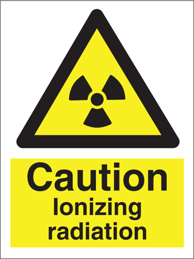 Jo Safety Caution Ionizing radiation Self Adhesive Vinyl V NM 200 x 150 mm IMO 107081VNM Jo Safety Caution Ionizing radiation Self Adhesive Vinyl V NM 200 x 150 mm IMO 107081VNM