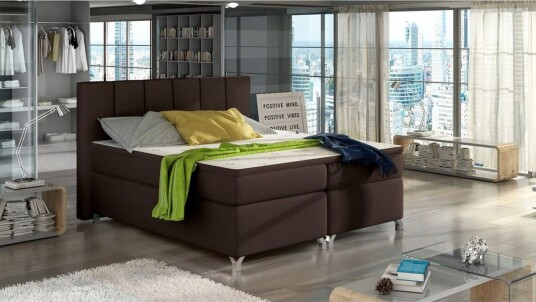 Box Spring Eltap Basilio Soft 66 Brun 180x200 cm