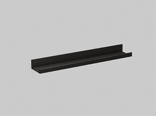 Alape Assist hylle, 60x10 cm, matt sort