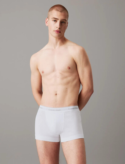 Calvin Klein Trunk 3 Pk White XXL
