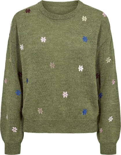 Nümph Nuflorie Pullover CALLA GREEN XXL Nümph Nuflorie Pullover CALLA GREEN XXL