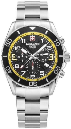 Swiss Alpine Military Herreklokke 7029.9138 Raptor Sort/Stål Ø42 mm