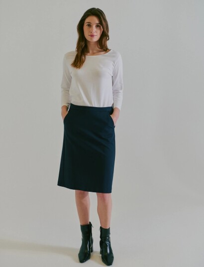Claire Woman Skirts Cwnicole Navy 34 Claire Woman Skirts Cwnicole Navy 34