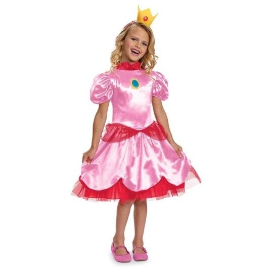 JAKKS Pacific Disguise Super Mario-kostyme Fancy Princess Peach M 7-8