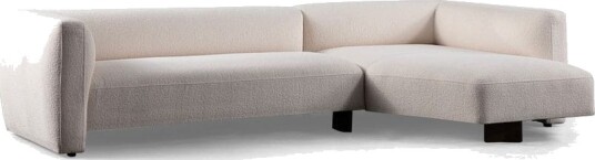 Elvaris 4 seters sofa med Sjeselong Hvit Elvaris 4 seters sofa med Sjeselong Hvit