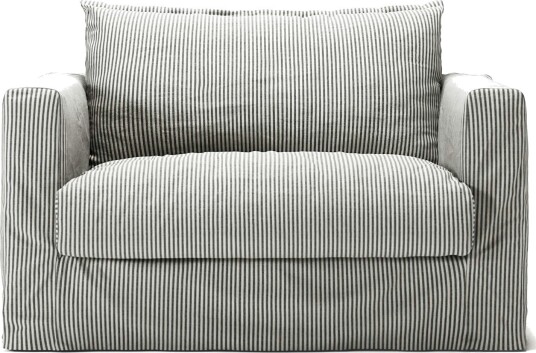 Le Grand Air Nou Love Seat Lin Ash Stripe