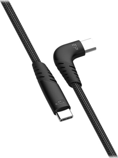 Silicon Power Boost Link Lk50cc Usb-Kabel Usb-C Hann Til Usb-C Hann Vinklet Usb 2.0 1 M Usb Power Delivery 3A 60W Grå