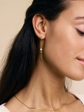 Edblad Peak Hoops Multi Heart Gold Gull ONE SIZE