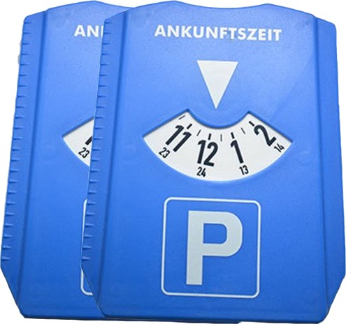 Parkeringsskive med isskrape for biler 2 Pack