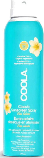 COOLA Classic Body Spray Piña Colada SPF 30 Økologisk 177ml COOLA Classic Body Spray Piña Colada SPF 30 Økologisk 177ml