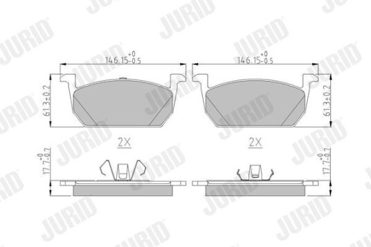 Bremseklosser JURID 573833J Bremseklosser JURID 573833J