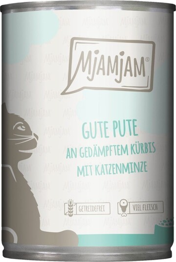 Mjamjam Våtfôr God Med Dampet Gresskar Kalkun 6 X 400 G