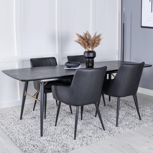 Venture Home Spisegruppe Venture Home Gold med 4stk Comfort Stoler GR23965