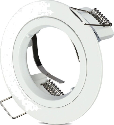 V Tac GU10 innfellingsspot Hvit aluminium IP20 innendørs Hull: Ø7,3 cm Mål: Ø8,1 cm V Tac GU10 innfellingsspot Hvit aluminium IP20 innendørs Hull: Ø7,3 cm Mål: Ø8,1 cm