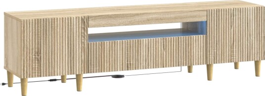 vidaXL LED TV skap Sonoma eik Konstruert tre