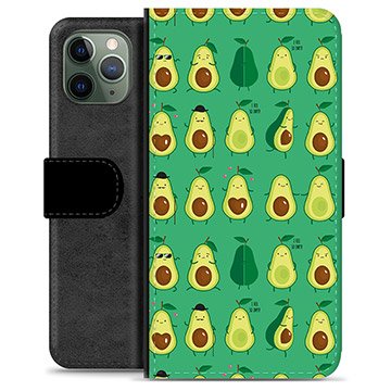 iPhone 11 Pro Premium Lommebok-deksel Avokadomønster