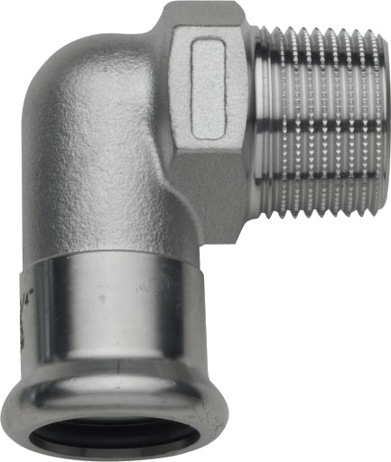 2 stk 54 x 2" TURBO Inox bøyenippel