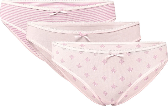 Mango Pack Of 3 Assorted Cotton Knickers Pink 13 14