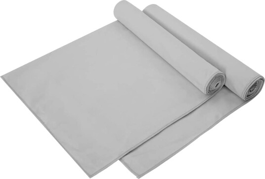 vidaXL Sportshåndklær 2 stk. Grå 140 x 70 cm