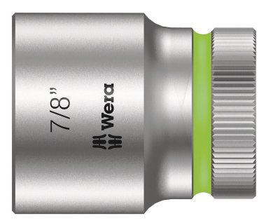 Wera 05003628001, Uttag, 1/2", Brittiska Standardmått, 1 Huvuden, 7/8", Kromvanadinstål