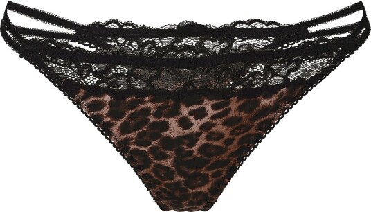 Dorina Origins Sparkle Thong   BLACK PRINT   XXL