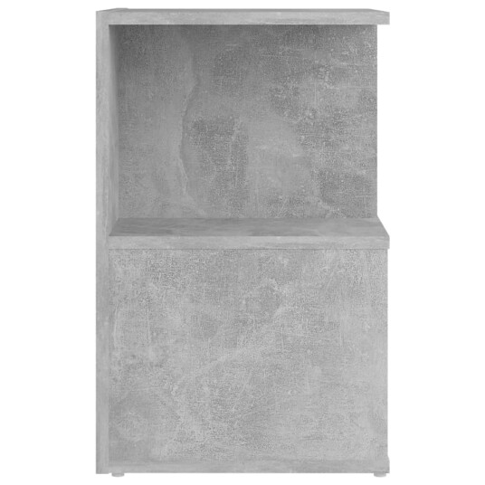 vidaXL Nattbord 2 stk betonggrå 35x35x55 cm sponplate